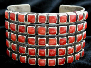 Coral Jewelry 50St SquareCabRowBracelet