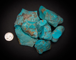 Kingman Turquoise, Stabilized Clear Blue