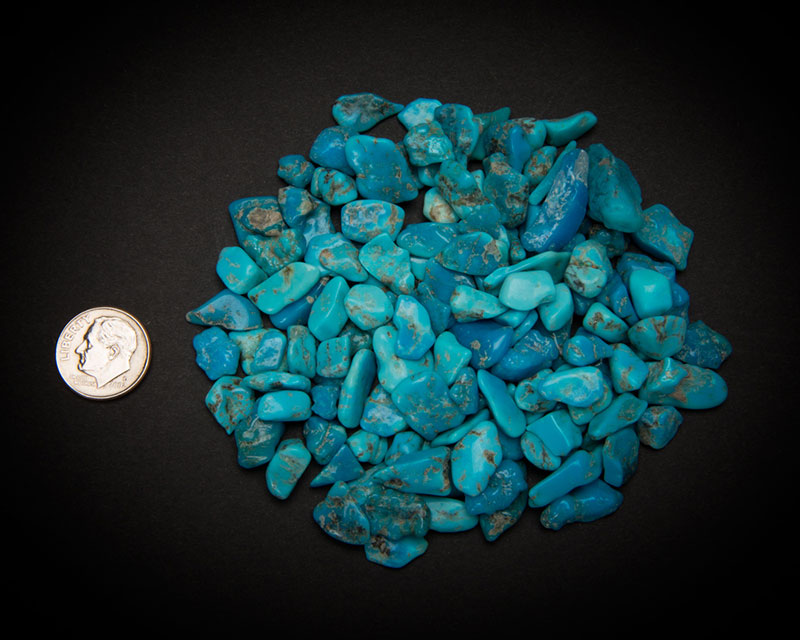 Turquoise Nuggets, Stabilized Blue