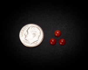 5 mm Round Coral Cabochons