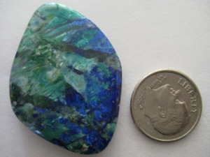 Bluebird Azurite with Crysacola 45.5 carats