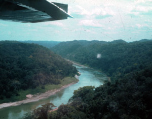 The Rio Usamacinta from the air, ca. 1973