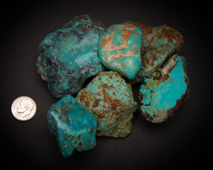 Kingman Turquoise, Stabilized Blue with Light Matrix