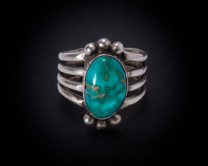 Unknown Artist Easter Blue Turquoise - SOLD