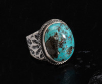 Persian Turquoise Ring by Leonard Chee