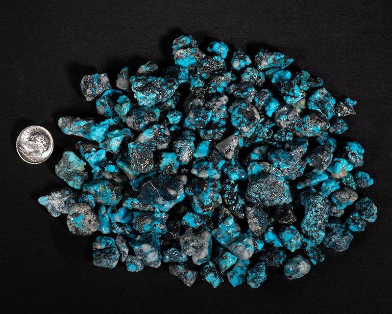 Kingman Turquoise Black Spiderweb