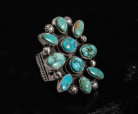 20 Carat Kingman Turquoise Cluster Ring by Albert Jake