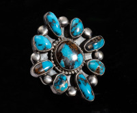 31 carats Tyrone Turquoise Ring hand by Verdy Jake