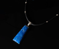 Lapis Lazuli pendant by E. Willie set in sterling silver