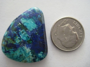 Bluebird Azurite with Crysacola 25.5 carats