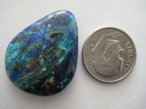 Bluebird Azurite with Crysacola 21 carats