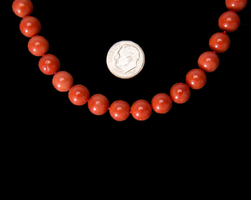 10 mm Round Coral Beads